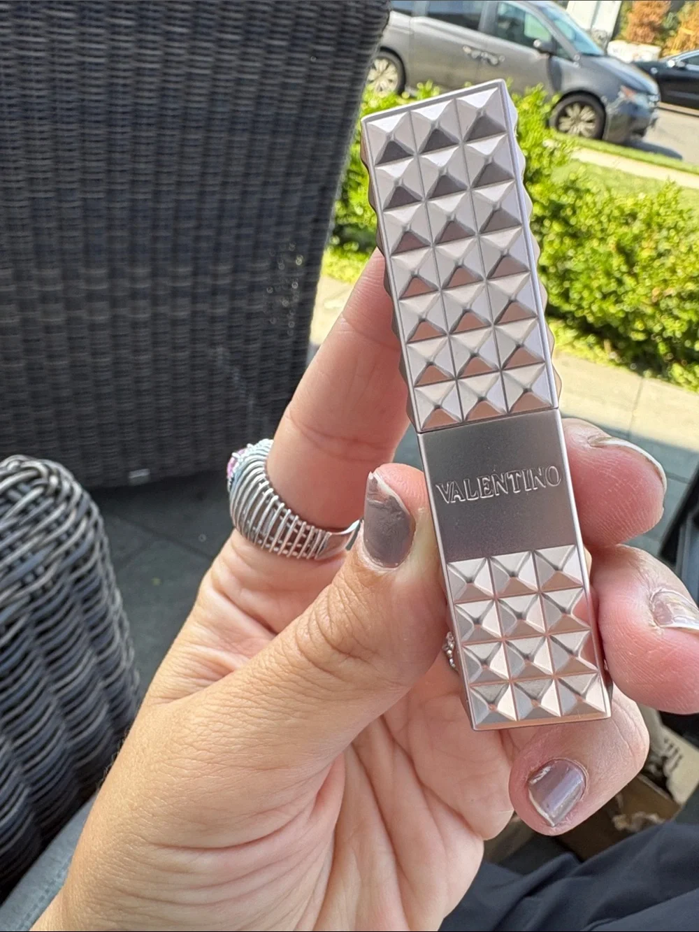 2  of them !!!!!Valentino Rose Gold Case with Pink Coral Lipstick